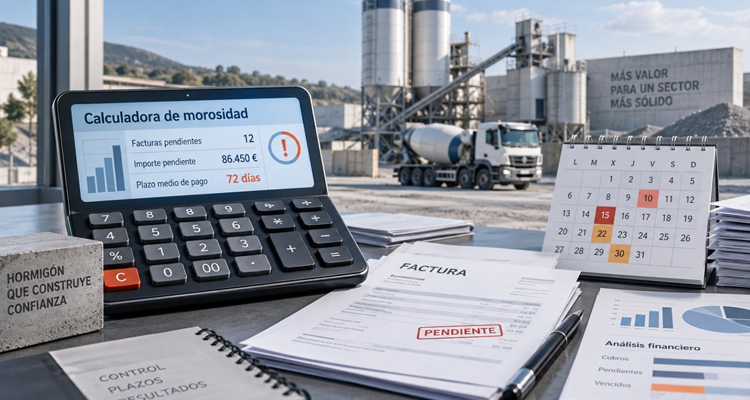 Anefhop mide el coste financiero de los retrasos en los pagos del sector del hormigón