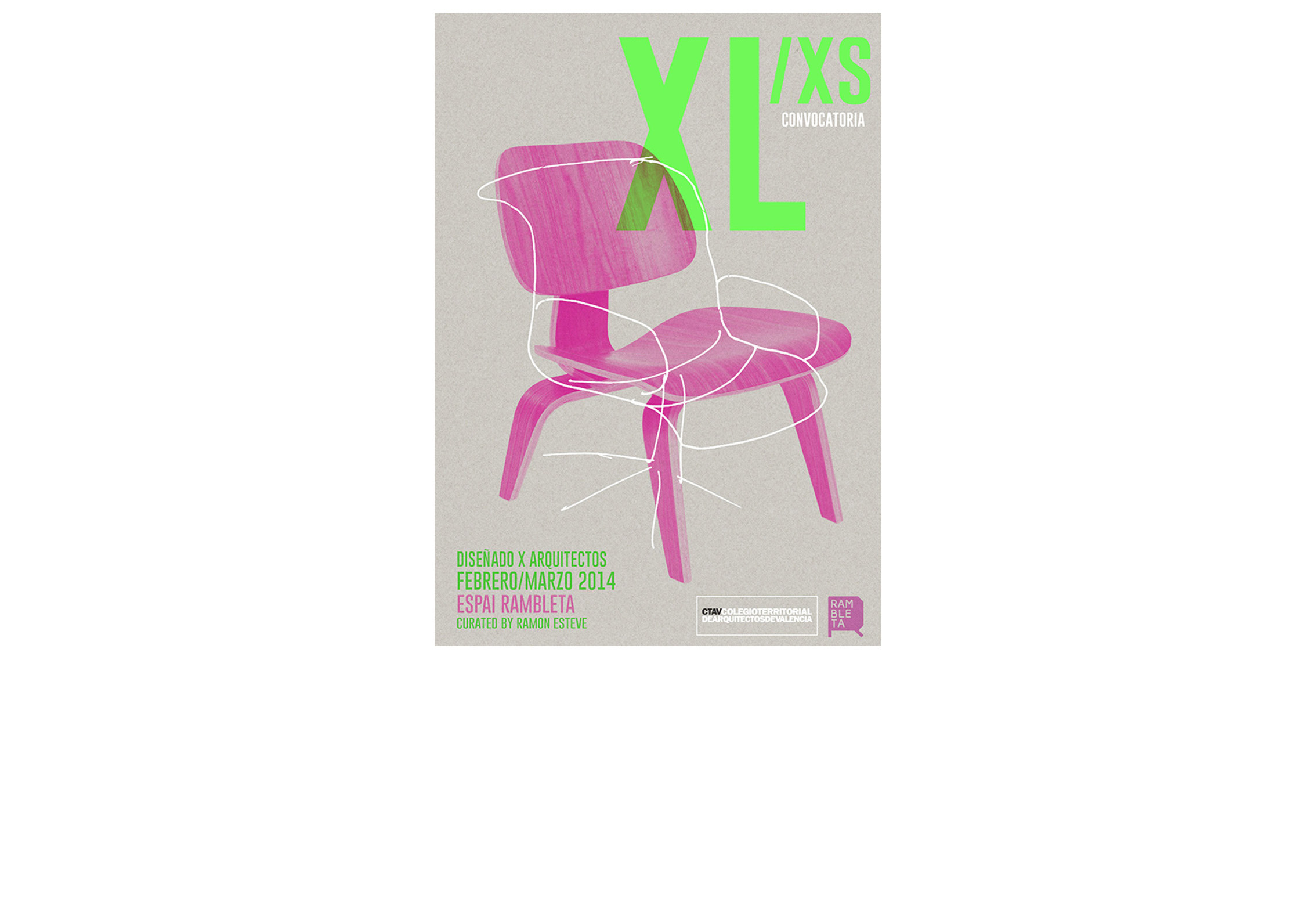 Cartel ´XL/xs Diseñado por arquitectos´