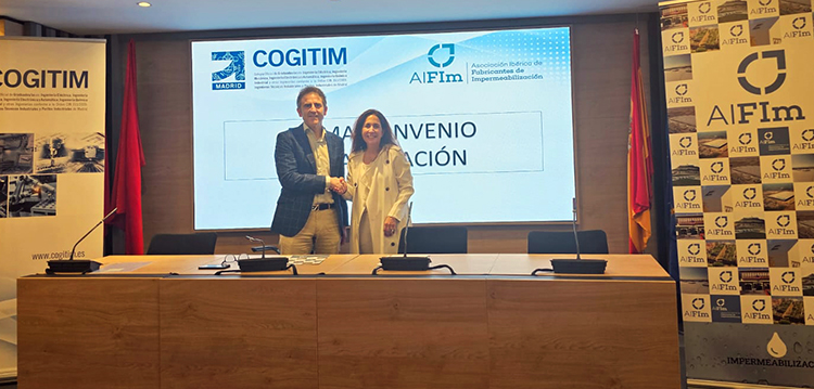 Aifim y Cogitim firman un convenio para fomentar la impermeabilización eficiente en el ámbito industrial