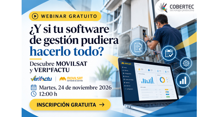 Cobertec abordará la digitalización de empresas y la adaptación a Verifactu en un webinar el 24 de noviembre