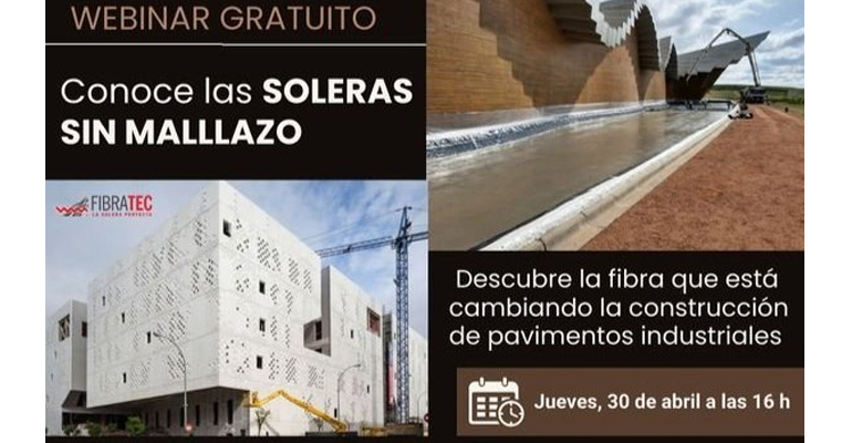 La fibra que está cambiando la construcción de pavimentos industriales en el webinar de Fibratec