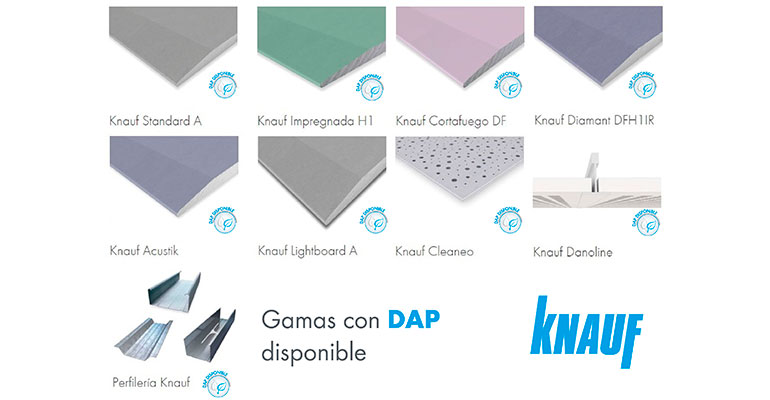 productos knauf con DAP