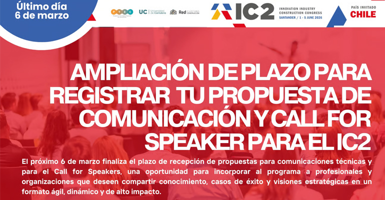 El congreso IC2 amplía el plazo del Call for Speakers hasta el 6 de marzo de 2026