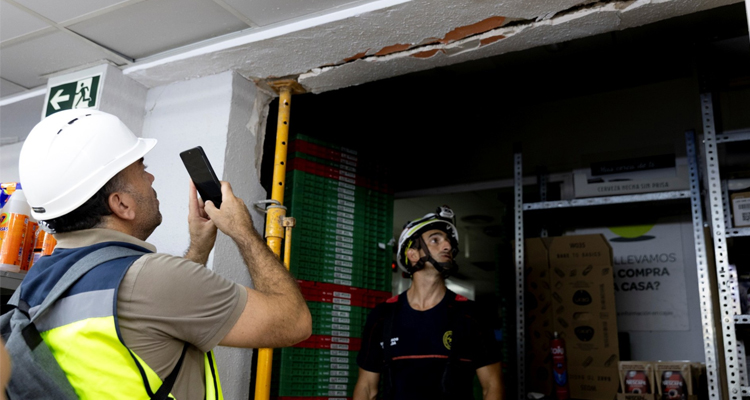 Más de 3.000 incidencias activan inspecciones de edificios tras los terremotos de Granada