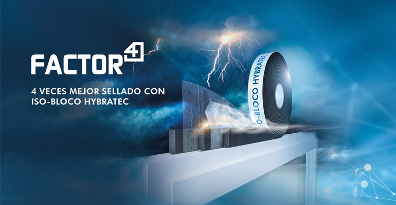 ISO-BLOCO HYBRATEC con FACTOR4; 4 veces mejor sellado. Una cinta que puede hacer más diseñada para Profesionales