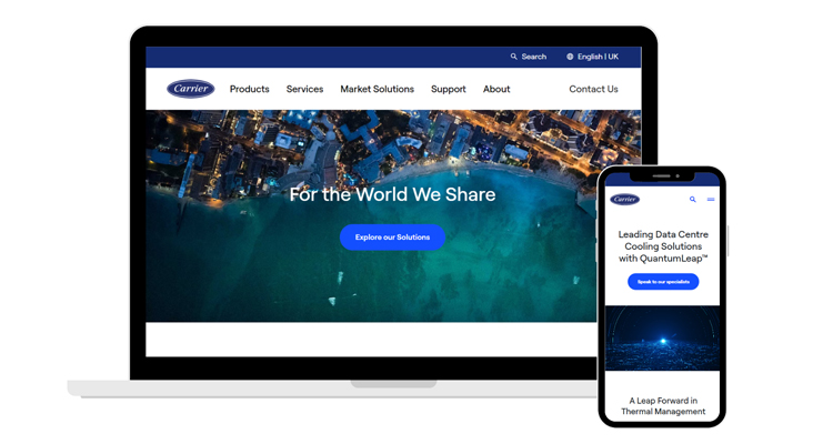Carrier unifica su oferta en España con una nueva web orientada a clientes y profesionales