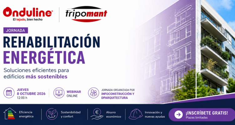 Onduline y Tripomant abordarán el CTE, el aislamiento y el radón en un webinar sobre rehabilitación energética