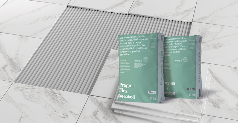 Kerakoll celebra el primer año de Pragma Flex como adhesivo mineral de referencia para colocación cerámica