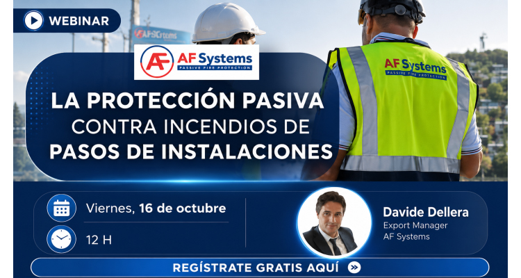 Webinar gratuito sobre protección pasiva contra incendios en pasos de instalaciones