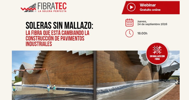 Aprende a sustituir el mallazo por fibras en soleras industriales en este webinar gratuito