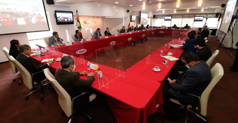 reunión agentes construcción mexicanos