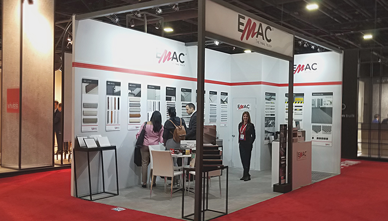 Emac, presente en Architect at Work y Coverings