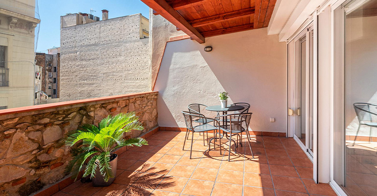Las terrazas revalorizan la vivienda un 17%